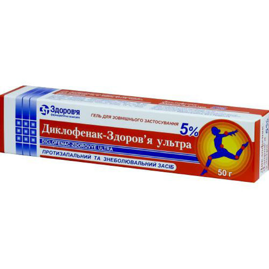 Доклофенак-Здоровье Ультра гель 5% 50г